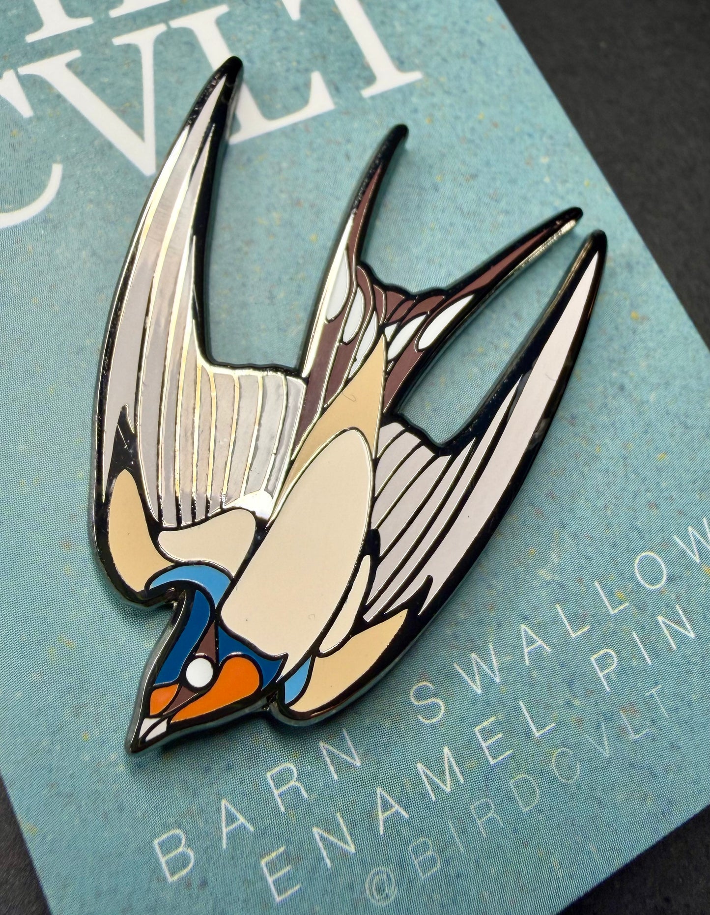 Barn Swallow HARD ENAMEL PIN
